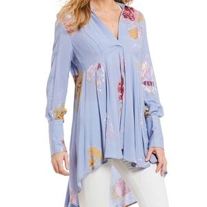 Free People Field of Butterflies V-Neck Tunic